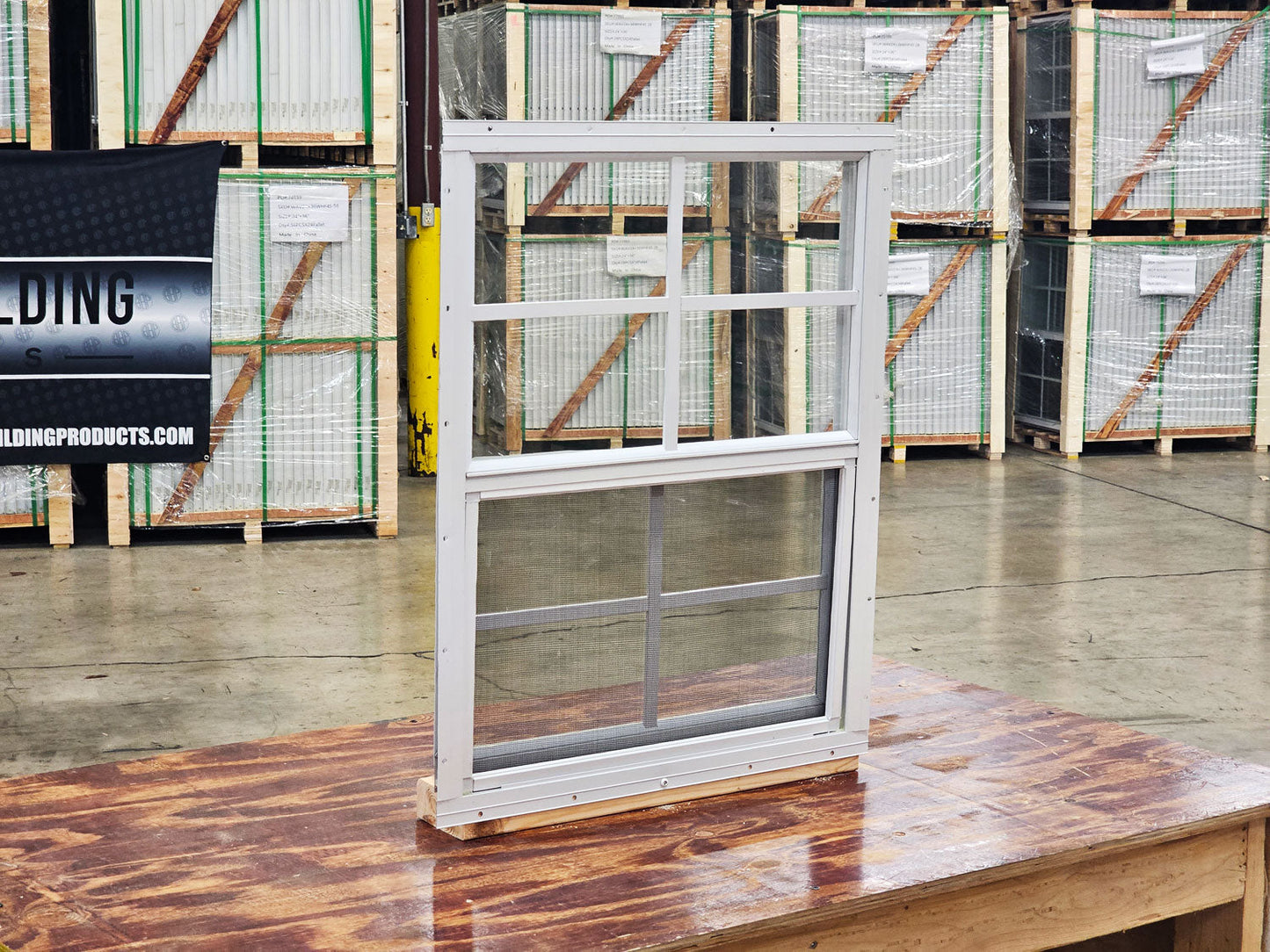18x23 White Flush Mount Shed Window