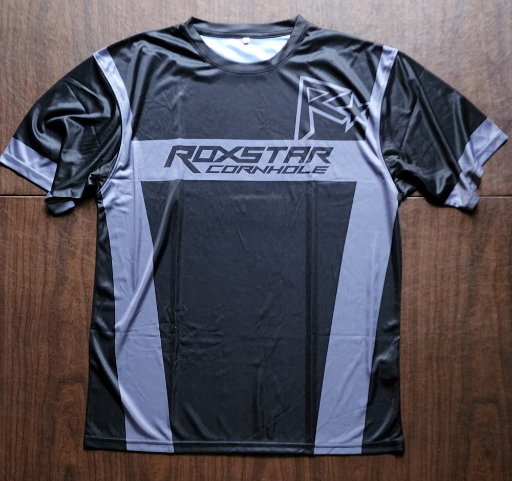 Jersey Short Sleeve T-Shirt | D16 | Black/Gray