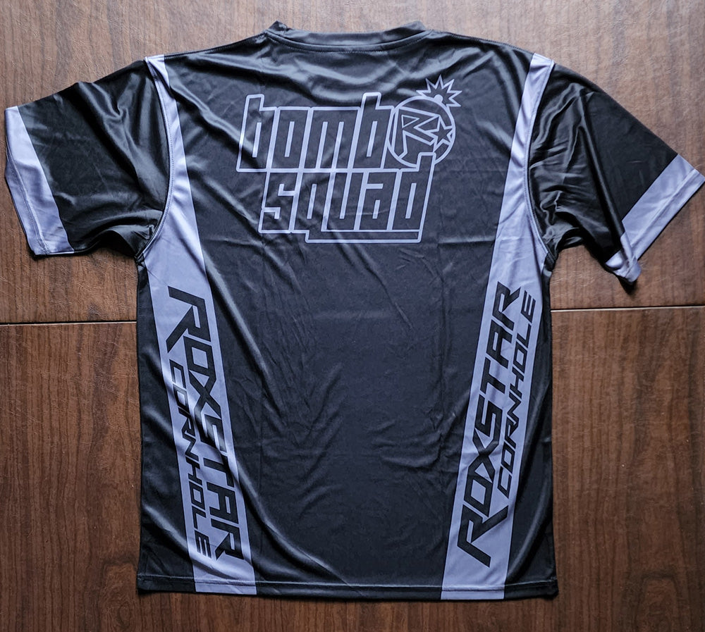 Jersey Short Sleeve T-Shirt | D16 | Black/Gray
