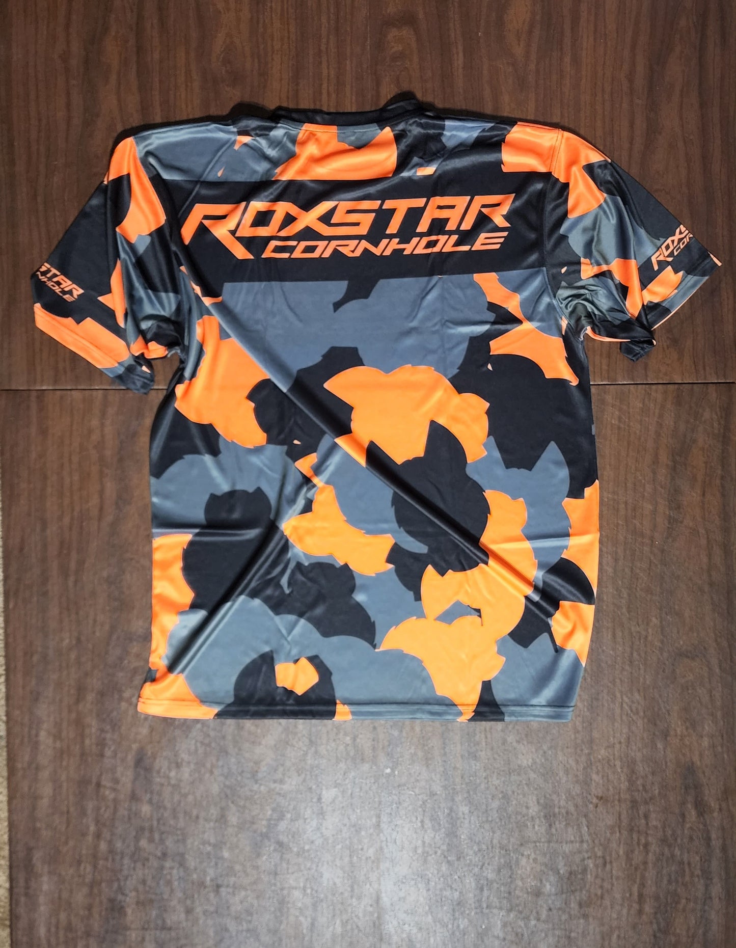 Jersey Short Sleeve T-Shirt | DT32 | Camo Black/Orange