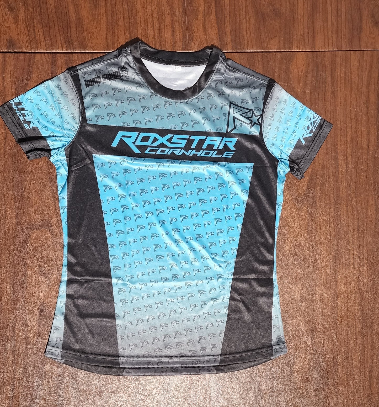 Womens Jersey Short Sleeve T-Shirt | D30 | Black/Teal