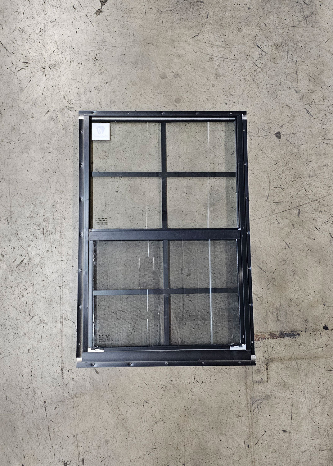 18x27 Black Flush Mount Shed Window