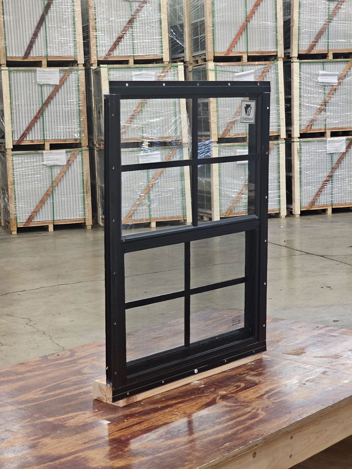 18x23 Black Flush Mount Shed Window