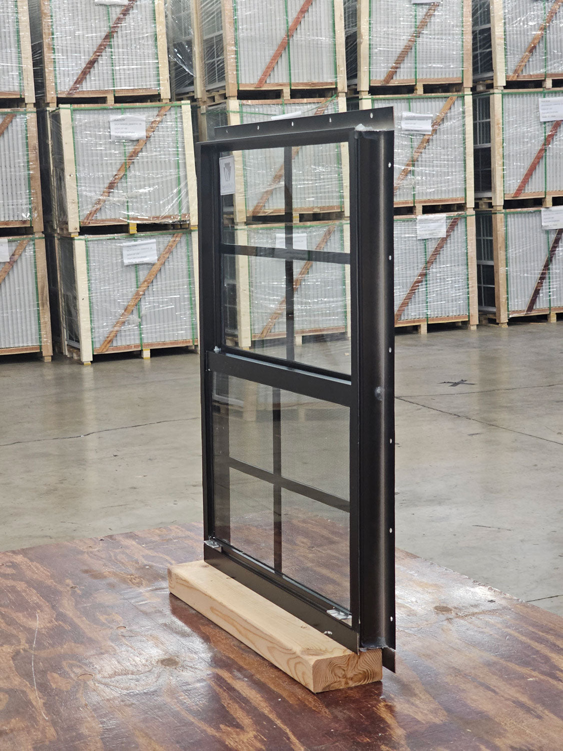 18x23 Black Flush Mount Shed Window