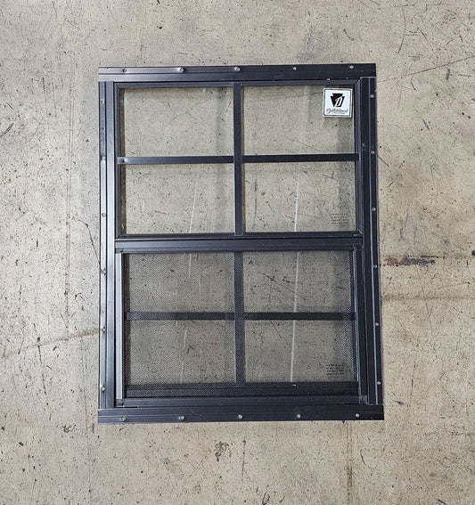 24x27 Black Flush Mount Shed Window