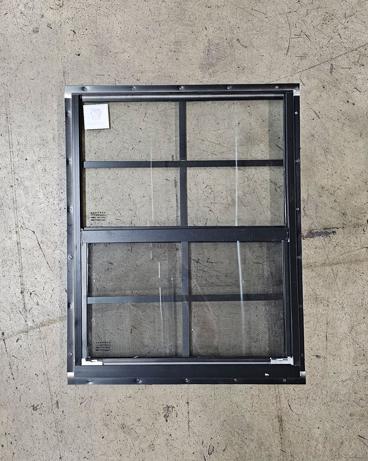 24x27 Black Flush Mount Shed Window