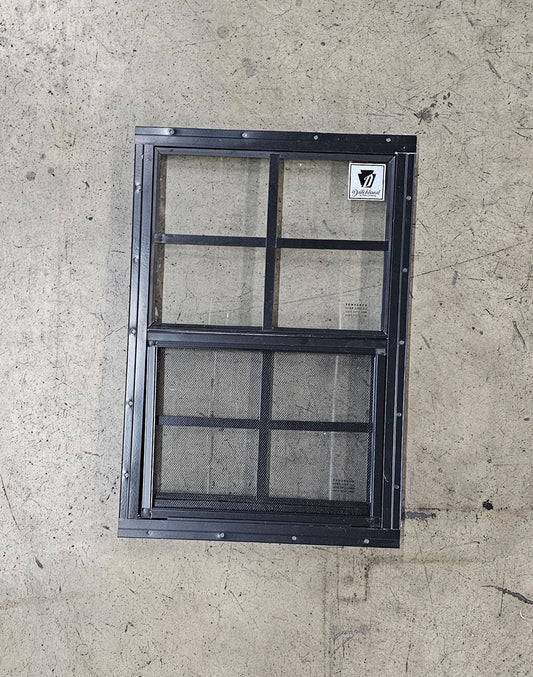 14x21 Black Flush Mount Shed Window