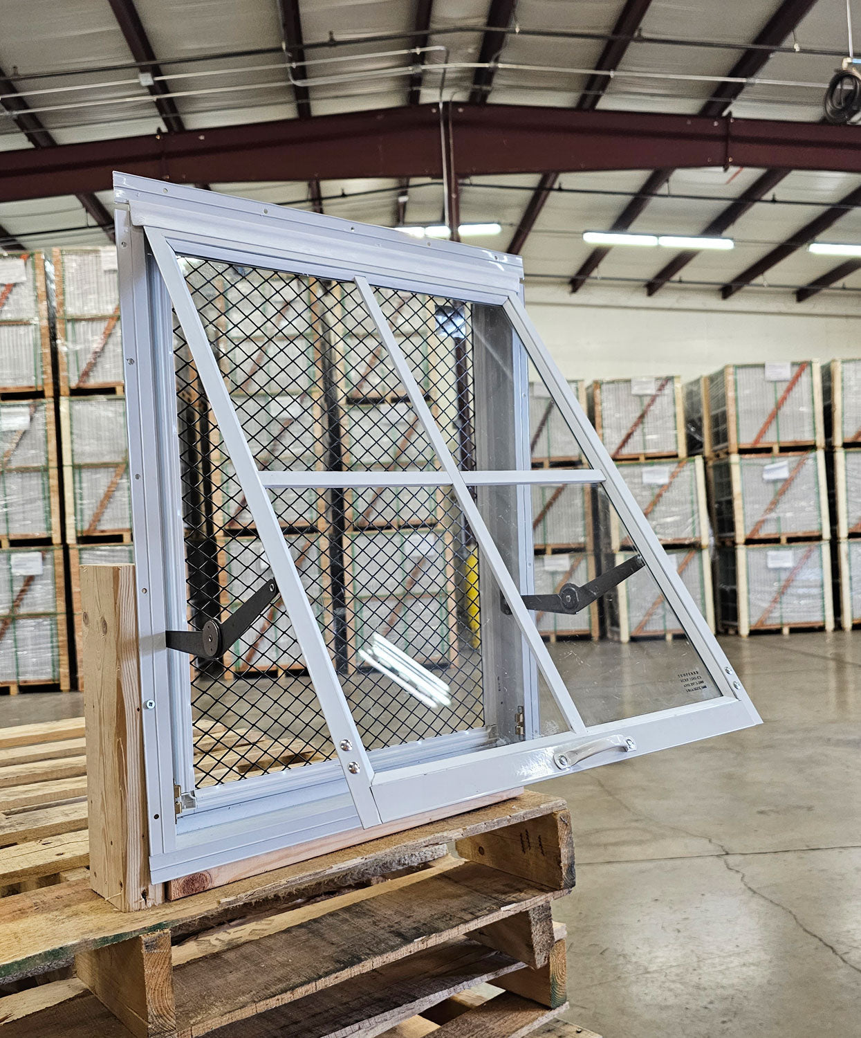 18x23 White Flush Mount Chicken Coop Window