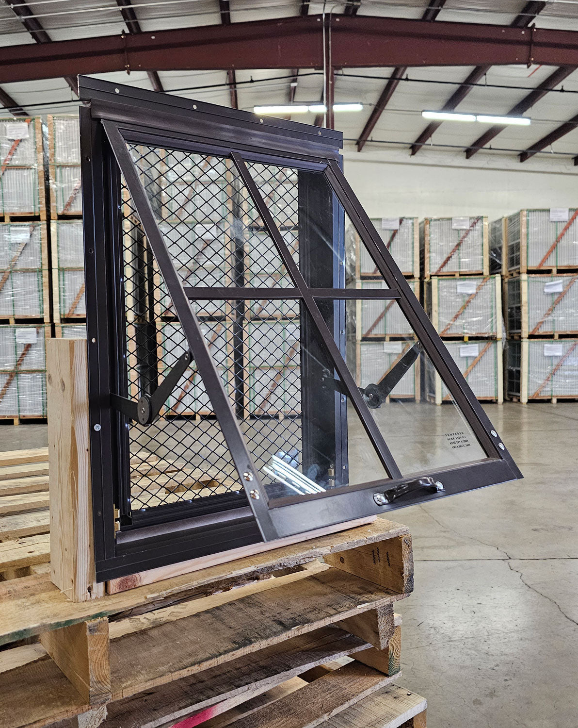 18x23 Black Flush Mount Chicken Coop Window