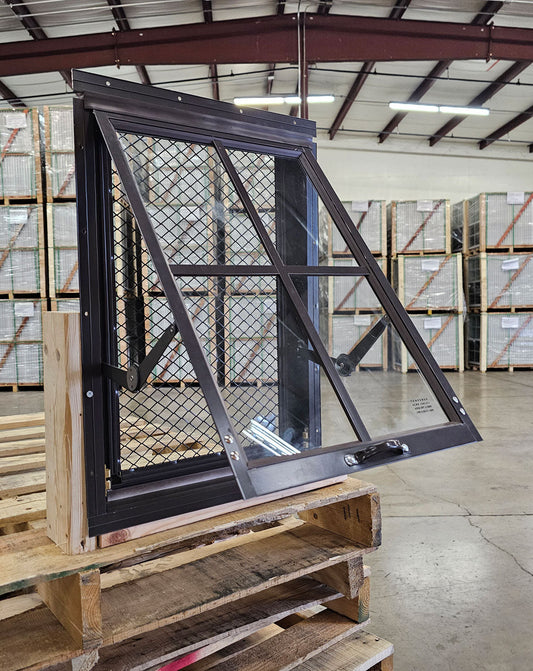 18x23 Black Flush Mount Chicken Coop Window