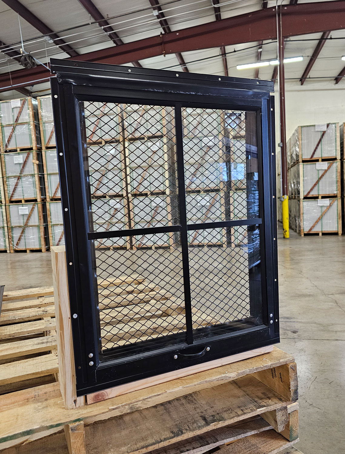 18x23 Black Flush Mount Chicken Coop Window