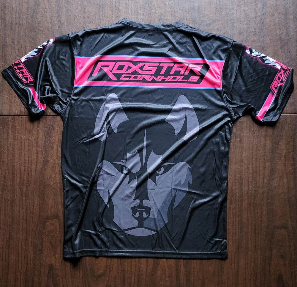 Jersey Short Sleeve T-Shirt | D19 | Black/Pink