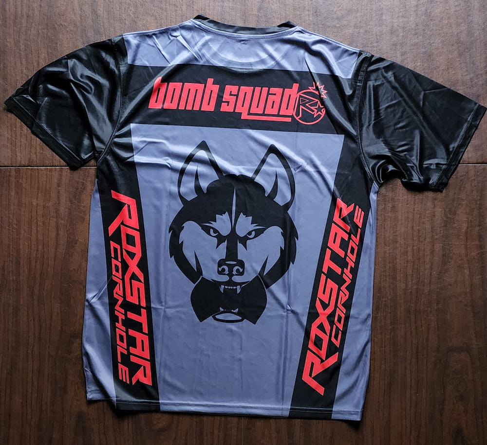 Jersey Short Sleeve T-Shirt | D13 | Gray/Red