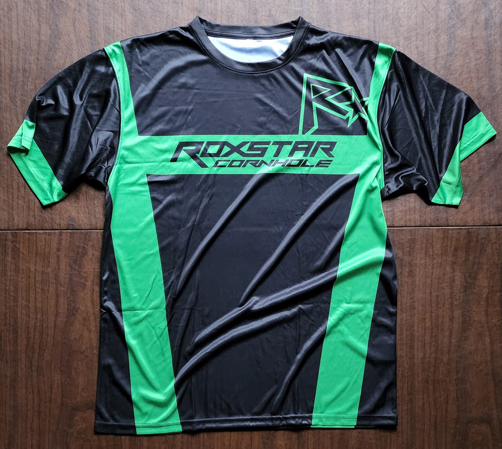 Jersey Short Sleeve T-Shirt | D16 | Black/Green