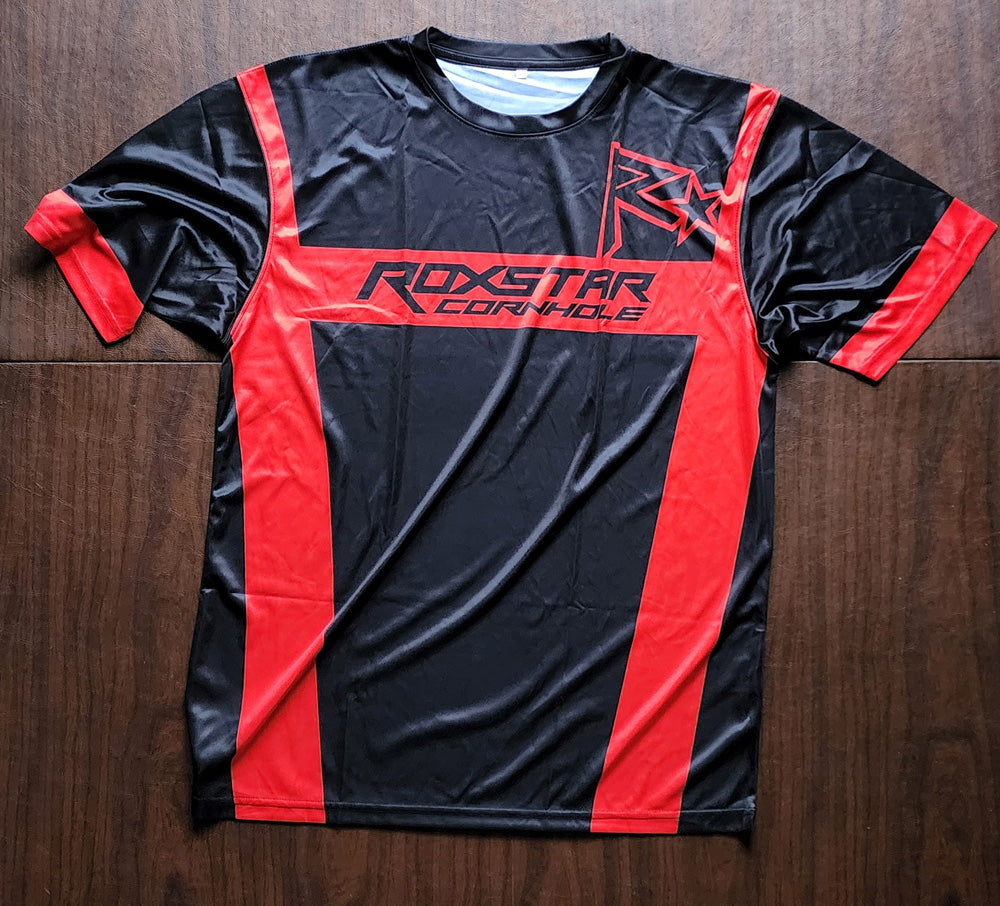 Jersey Short Sleeve T-Shirt | D16 | Black/Red