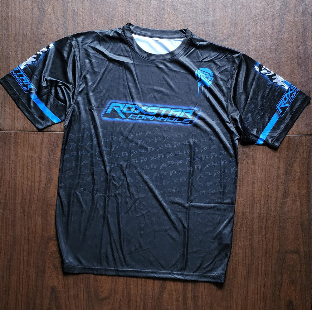 Jersey Short Sleeve T-Shirt | D18 | Black/Blue