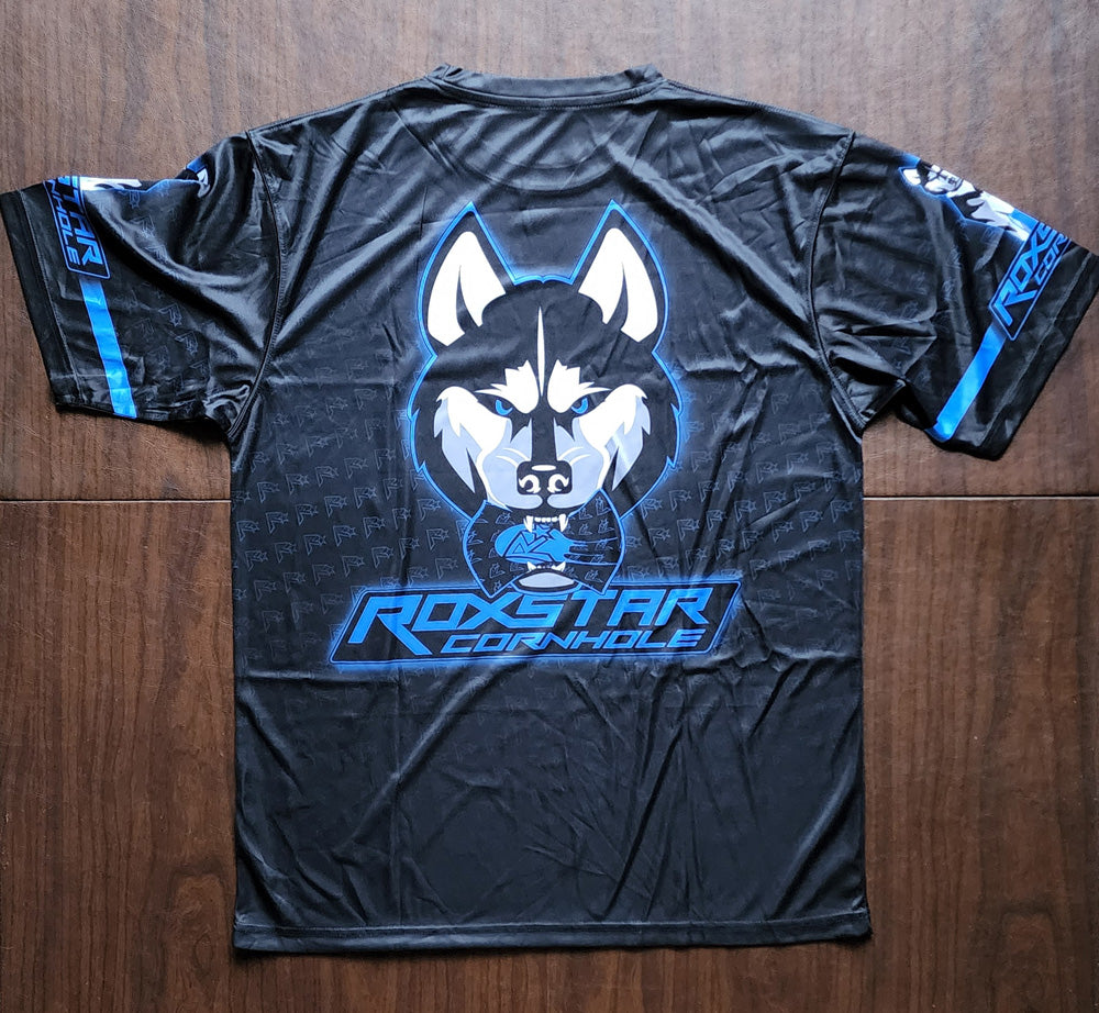 Jersey Short Sleeve T-Shirt | D18 | Black/Blue