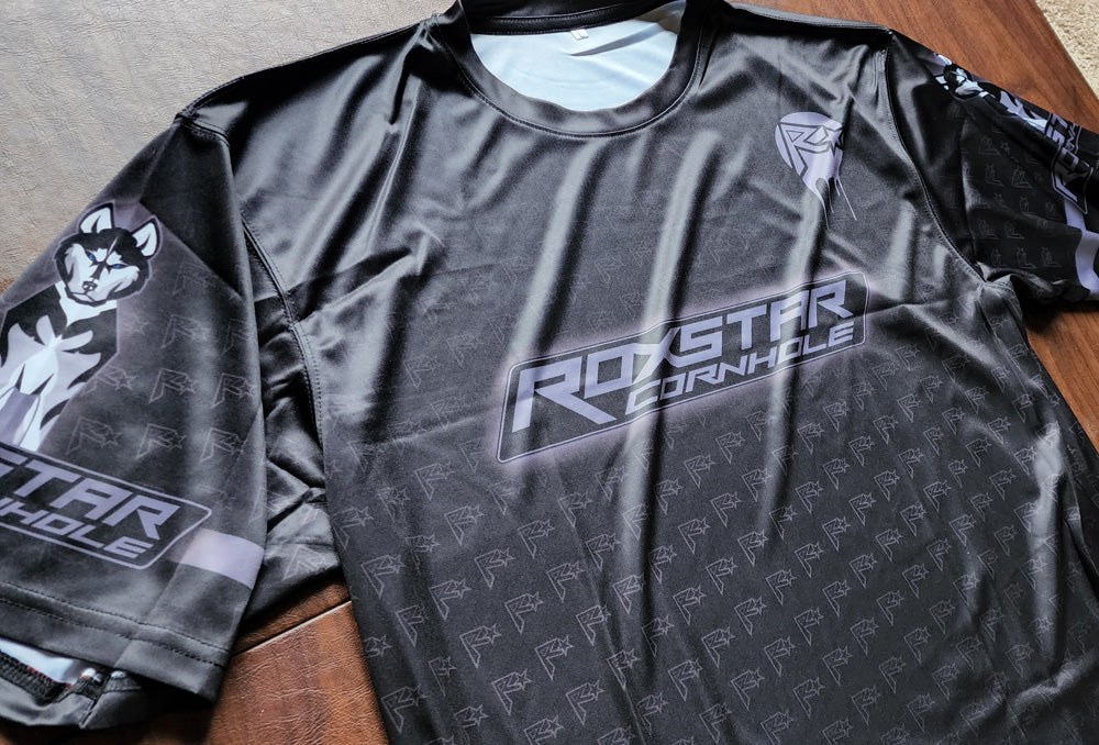 Jersey Short Sleeve T-Shirt | D18 | Black/Gray