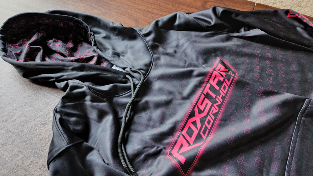 Sweat Shirt | Pull Over Hoodie | D30 | Black/Pink