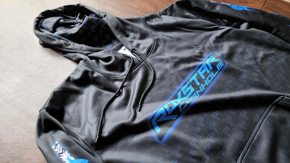 Sweat Shirt | Pull Over Hoodie | D30 | Black/Blue