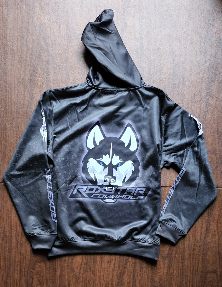Sweat Shirt | Pull Over Hoodie | D30 | Black/Gray