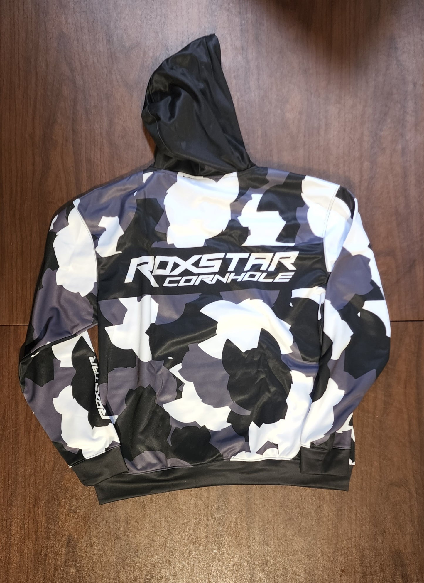 Sweat Shirt | Pull Over Hoodie | D35 | Camo Black/White