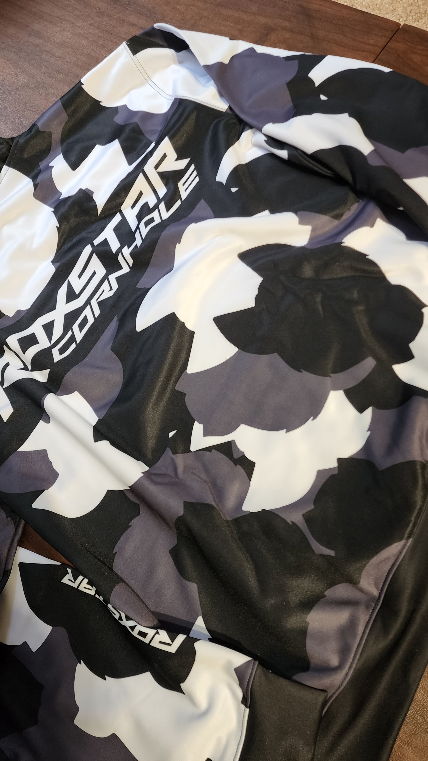 Sweat Shirt | Pull Over Hoodie | D35 | Camo Black/White