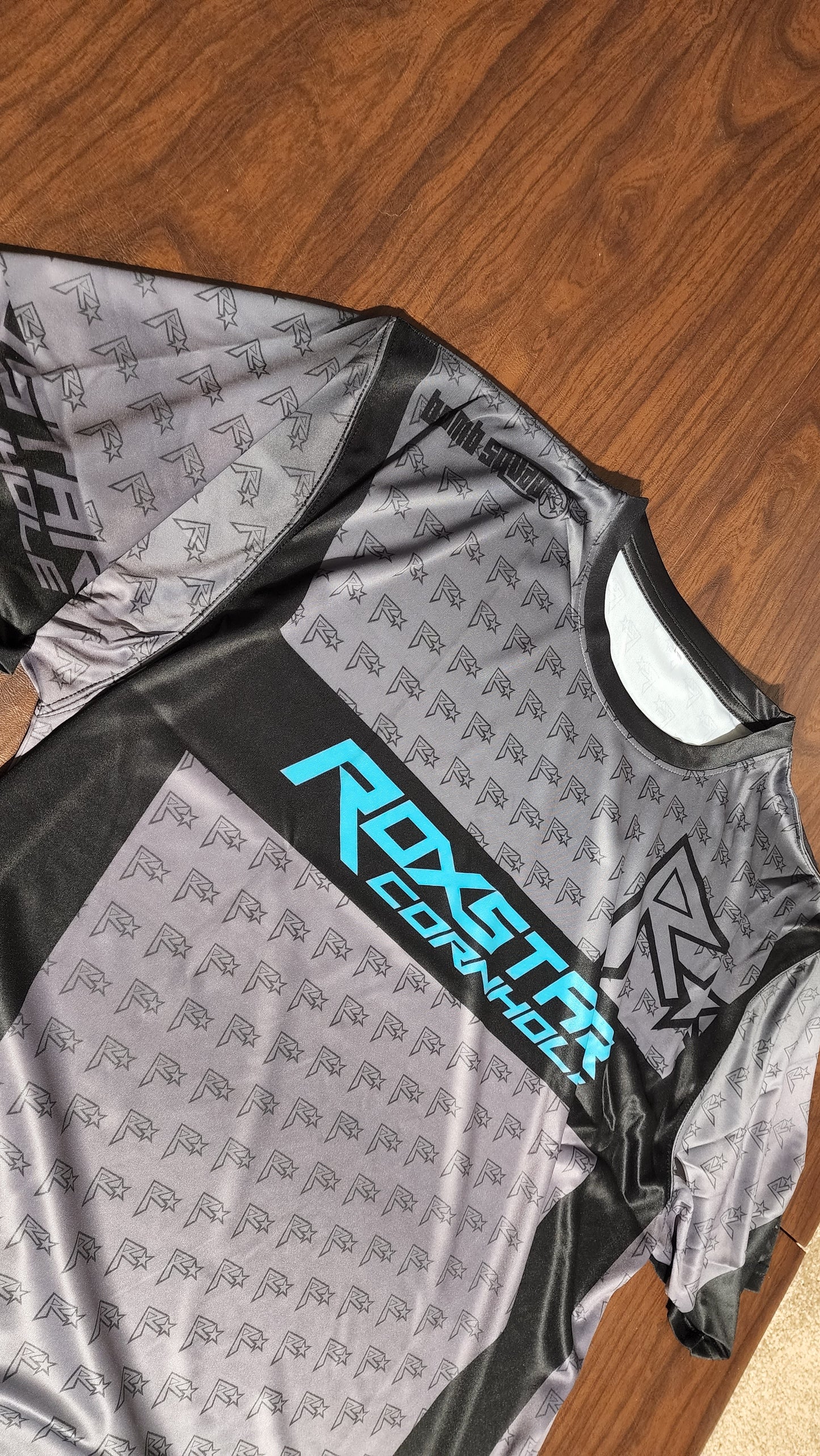 Jersey Short Sleeve T-Shirt | DT30 | Black/Gray/Teal