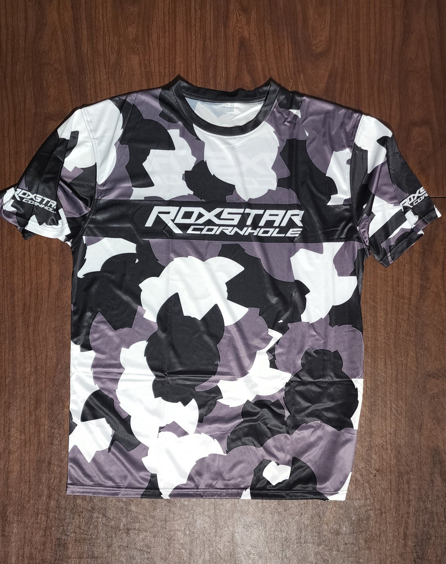 Jersey Short Sleeve T-Shirt | DT32 | Camo Black/White