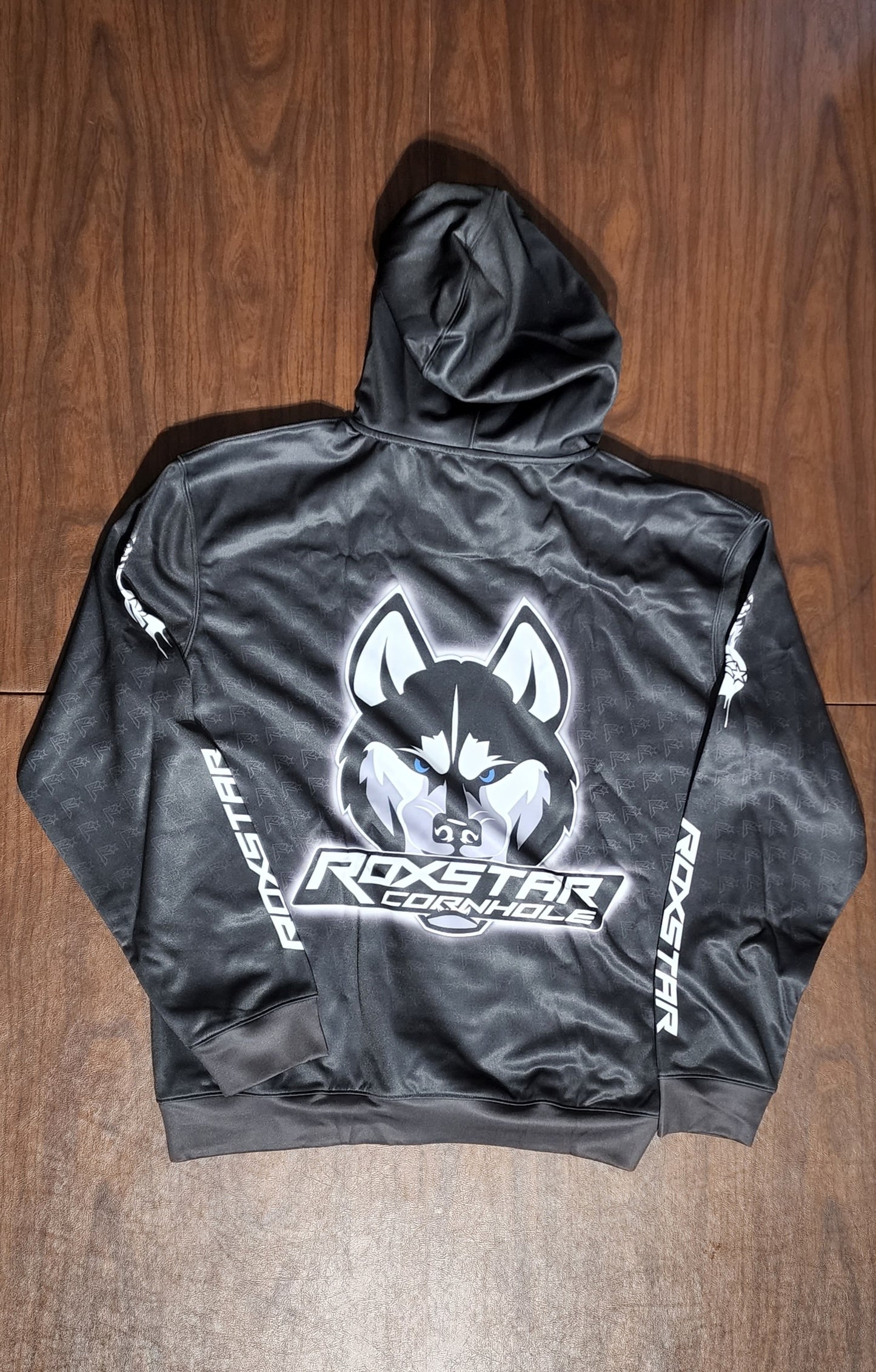 Sweat Shirt | Pull Over Hoodie | D30 | Black/White