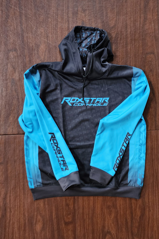 Sweat Shirt | Pull Over Hoodie | RH44TB | Teal/Black