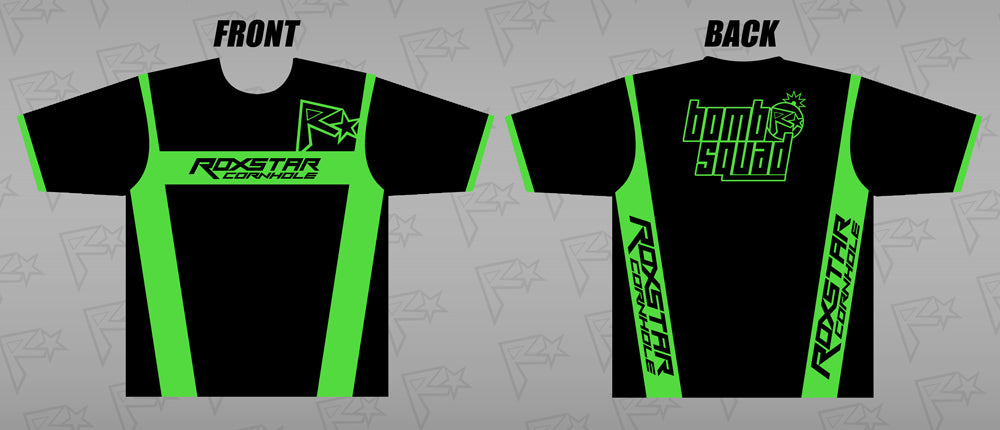 Jersey Short Sleeve T-Shirt | D16 | Black/Green