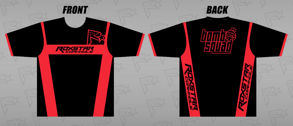 Jersey Short Sleeve T-Shirt | D16 | Black/Red