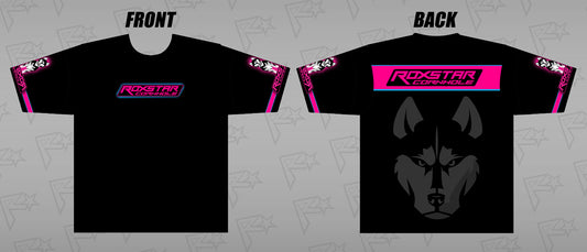 Jersey Short Sleeve T-Shirt | D19 | Black/Pink