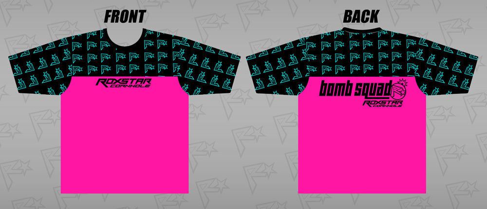 Jersey Short Sleeve T-Shirt | D14a | Pink/Black