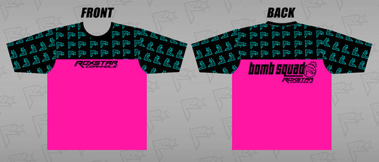 Jersey Short Sleeve T-Shirt | D14a | Pink/Black